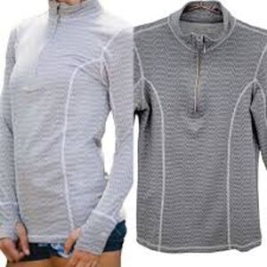 Albion Grey Zig Zag 1/4 Zip Pullover Sz. XS